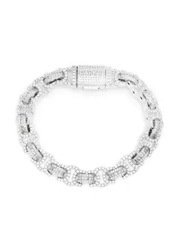 Браслет с кристаллами DARKAI, серебряный