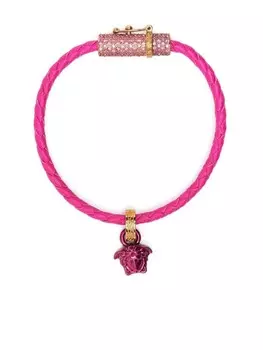 Браслет с кристаллами Versace, розовый
