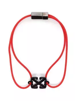 Браслет с логотипом Arrow OFF-WHITE, красный