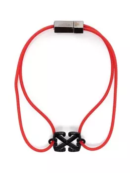 Браслет с логотипом Arrow Off-White, красный