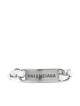 Браслет с логотипом Balenciaga, белый