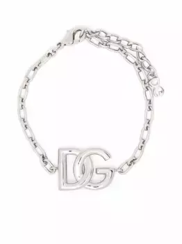 Браслет с логотипом DOLCE & GABBANA, серебяный