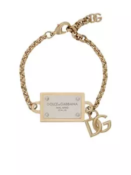 Браслет с логотипом Dolce & Gabbana, золотой