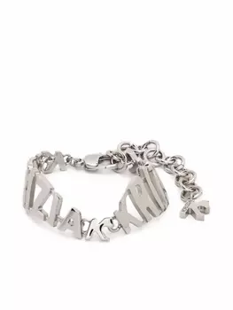 Браслет с логотипом Krizia, серебряный