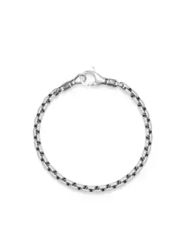 Браслет с логотипом Nialaya Jewelry, серебяный