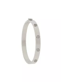Браслет с логотипом Tory Burch, серебряный