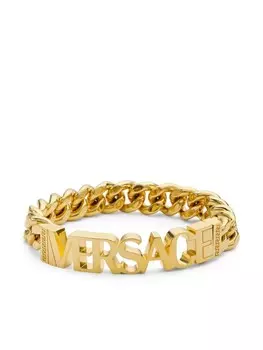 Браслет с логотипом Versace, золотой