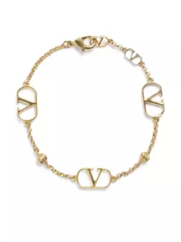 Браслет с логотипом VLogo Signature VALENTINO GARAVANI, золотой