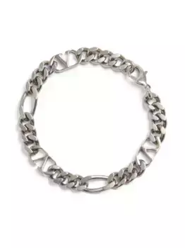 Браслет с логотипом VLogo Signature VALENTINO GARAVANI, серебяный