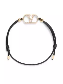 Браслет с логотипом VLogo Signature VALENTINO GARAVANI, черный