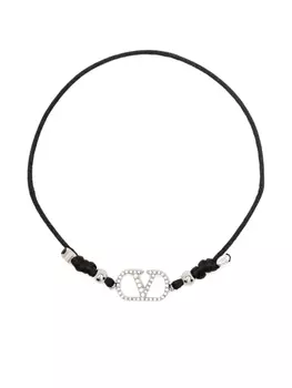 Браслет с логотипом VLogo Signature Valentino Garavani, серебряный