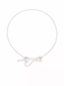 Браслет с монограммой Ami De Coeur AMI Paris, серебяный