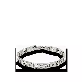 Браслет с монограммой Louis Vuitton, серебряный