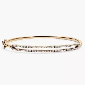 Браслет с открытым бриллиантом из желтого золота 14 карат (1/2 карата). Blue Nile