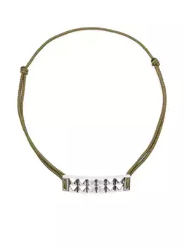 Браслет с пирамидальным узором и гильошированием Le Gramme, серебяный