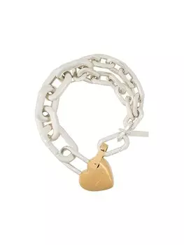 Браслет с подвеской AMBUSH, серебряный