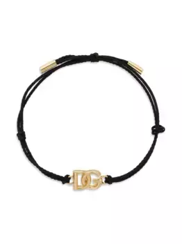 Браслет с подвеской-логотипом DG DOLCE & GABBANA, золотой