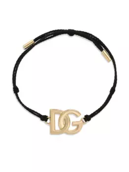 Браслет с подвеской-логотипом DG DOLCE & GABBANA, золотой