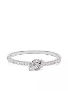 Браслет с узелком Swarovski, серебяный