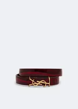 Браслет SAINT LAURENT Opyum bracelet, бордовый