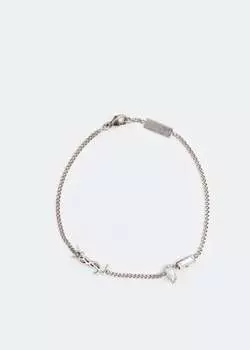 Браслет SAINT LAURENT Opyum charm bracelet, серебряный