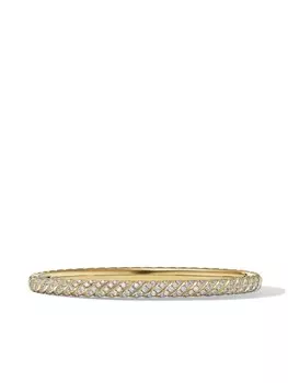 Браслет Sculpted Cable из желтого золота с бриллиантами David Yurman, золотой