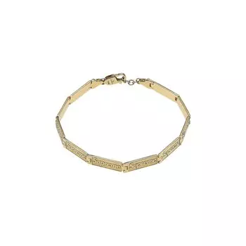 Браслет Supreme x Jacob & Co. Logo Link Bracelet, цвет 14K Gold