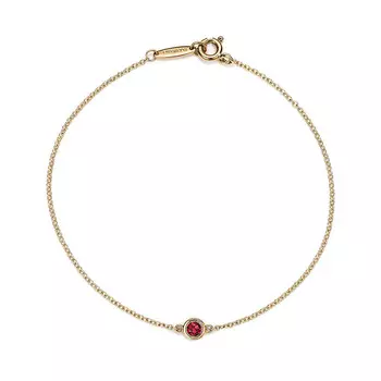 Браслет Tiffany & Co. Elsa Peretti Color by the Yard, золото/рубин