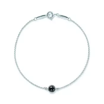 Браслет Tiffany & Co. Elsa Peretti Color by the Yard Black Jade, серебро