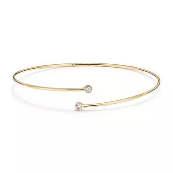 Браслет Tiffany & Co. Elsa Peretti Diamond Hoop Single-row, золото