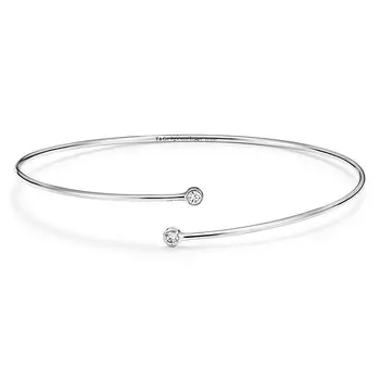 Браслет Tiffany & Co. Elsa Peretti Diamond Hoop Single-row, платина