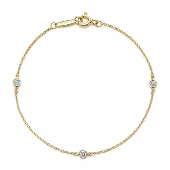 Браслет Tiffany & Co. Elsa Peretti Diamonds by the Yard, золото