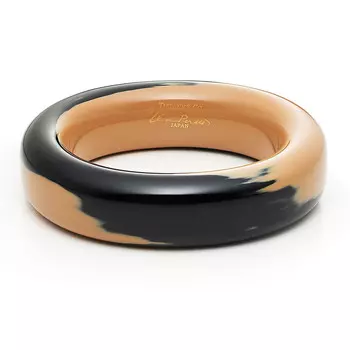 Браслет Tiffany & Co. Elsa Peretti Lacquer, японская твердая древесина/лак черного цвета/лак цвета слоновой кости