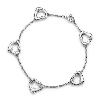 Браслет Tiffany & Co. Elsa Peretti Open Heart, серебро
