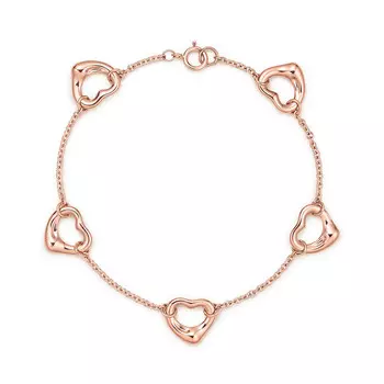 Браслет Tiffany & Co. Elsa Peretti Open Heart, розовое золото