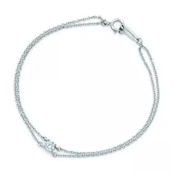 Браслет Tiffany & Co Solitaire Diamond, платина