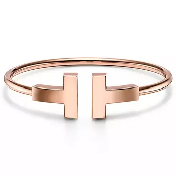 Браслет Tiffany & Co Tiffany T Wide Wire, розовое золото