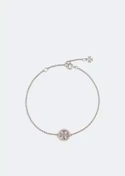Браслет TORY BURCH Miller pav chain bracelet, серебряный