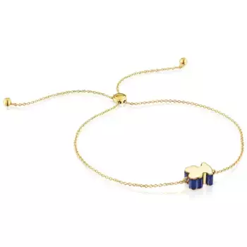 Браслет Tous 1950 Bear Motif, золото/лазурит
