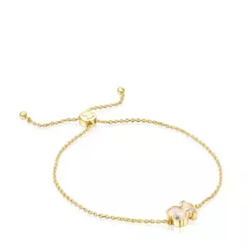 Браслет Tous Areia, позолоченное серебро/драгоценные камни