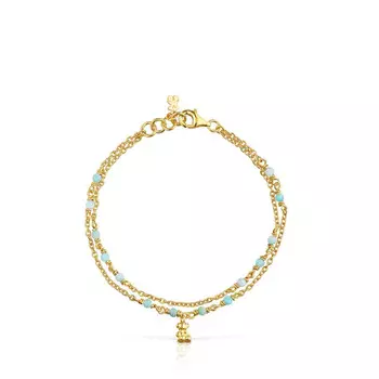 Браслет Tous Bold Bear, позолоченное серебро/амазонит