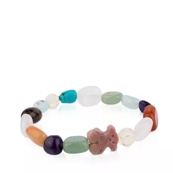 Браслет Tous Color Silver With Rhodonite, мультиколор