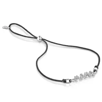 Браслет Tous Crossword Mama, белое золото/бриллианты