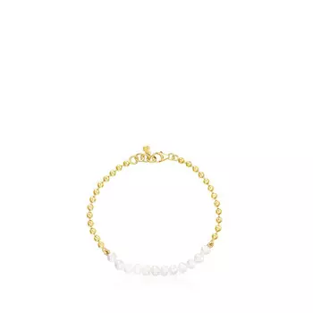 Браслет Tous Gloss, позолоченное серебро/жемчуг