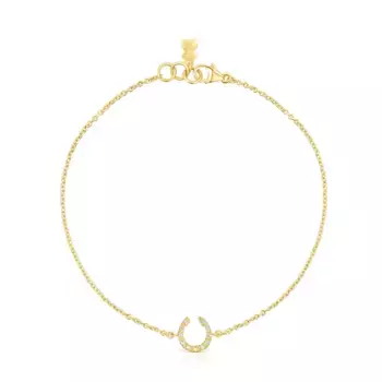 Браслет Tous Good Vibes Horseshoe, золото/бриллианты
