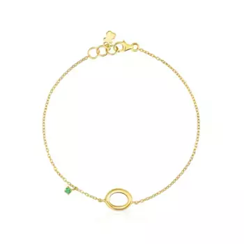 Браслет Tous Hav With Circle, золото/цаворит