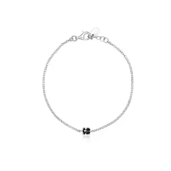 Браслет Tous Mini Color Mini Onix, серебро/вермель