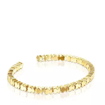 Браслет Tous Straight Bears, позолоченное серебро