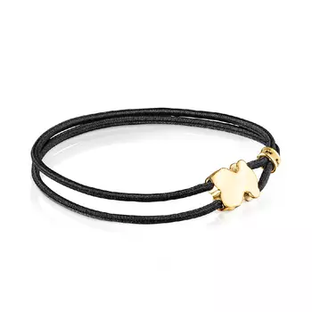 Браслет Tous Sweet Dolls Elastic, позолоченное серебро 0,05/черный