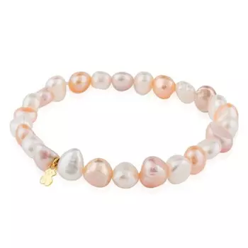 Браслет Tous Tous Pearls Bear Motif, золото/жемчуг